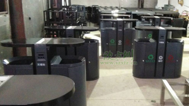 海南物業(yè)金屬烤漆分類(lèi)垃圾桶保障戶外環(huán)境清潔