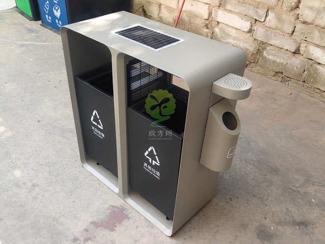太陽能滅蚊燈垃圾桶助力廣東梅州打造智慧城市