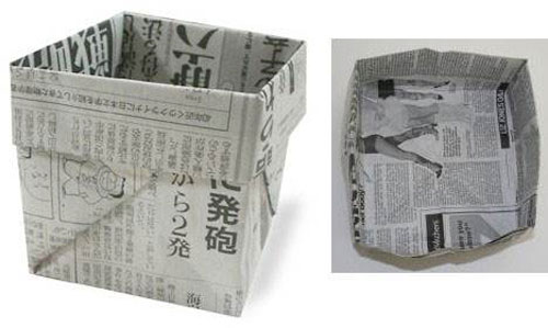 用紙折垃圾桶手工怎么折，學(xué)手工制作折紙垃圾桶